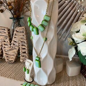 Coldwater Creek Green jewelry Bundle (4)